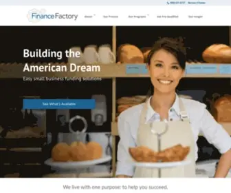 Thefinancefactory.com(Small Business Funding From The Finance Factory) Screenshot