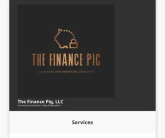 Thefinancepig.com(Accounting Consulting for Todays Organizations) Screenshot