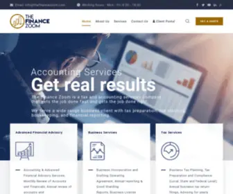 Thefinancezoom.com(Accounting & Advanced Financial Advisory Services) Screenshot