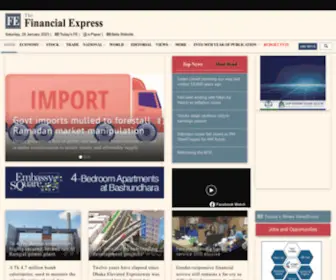 Thefinancialexpress.com.bd(The Financial Express) Screenshot