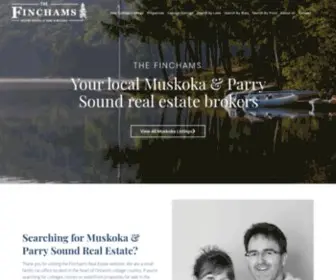 Thefinchams.ca(Muskoka Parry Sound Real Estate) Screenshot