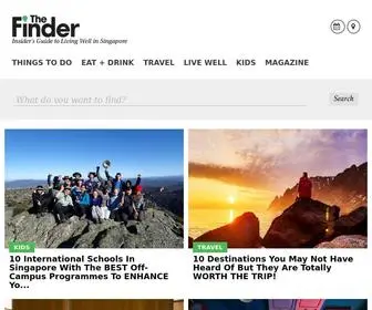 Thefinder.com.sg(The Finder Singapore) Screenshot