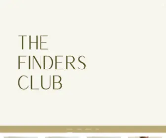 Thefindersclub.co(The Finders Club Shop) Screenshot