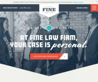 Thefinelawfirm.com(Albuquerque Personal Injury Lawyer) Screenshot