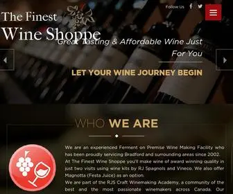 Thefinestwineshoppe.ca(The Finest Wine Shoppe) Screenshot