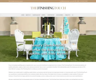 Thefinishingtouchny.com(Long Island Linen Rentals) Screenshot