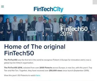 Thefintech50.com(Home of The original FinTech 50) Screenshot