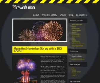 Thefireworkman.com(The Firework Man) Screenshot