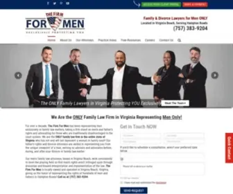 Thefirmformen.com(We're family and divorce lawyers for men only. The Firm For Men) Screenshot