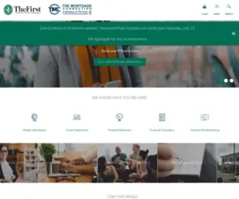 Thefirstbank.com(Home › The First) Screenshot