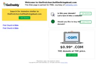 Thefirstchurchofthelivingdead.com(The first church of the living dead) Screenshot