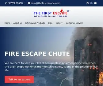 Thefirstescape.com(Life saving products and equipments) Screenshot