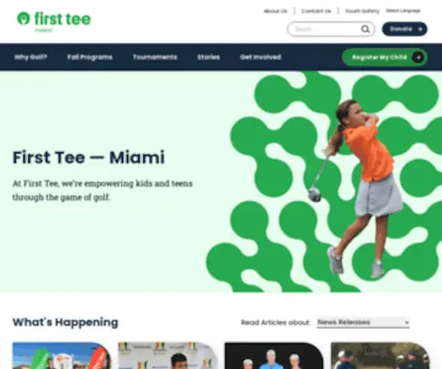 Thefirstteemiami.org(First Tee) Screenshot