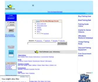 Thefishfinder.com(The Fish Finder Fishing Search Engine and Directory) Screenshot