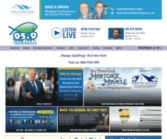 Thefishoc.com(Listen to Free Christian Music and Online Radio) Screenshot