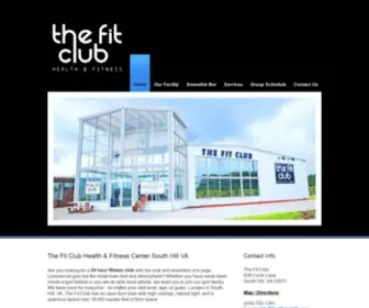 Thefitclubva.com(The Fit Club Gym Health & Fitness Center located in South Hill VA) Screenshot