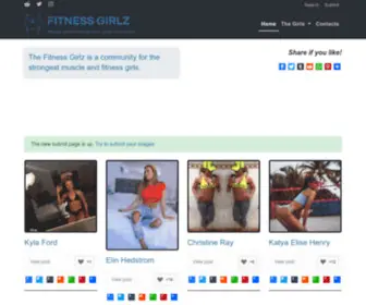Thefitgirlz.com(Muscle And Fitness Girls) Screenshot