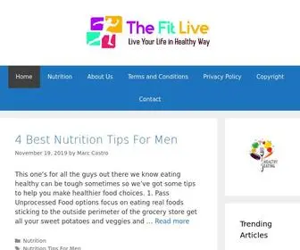 Thefitlive.com(Nutrition,Bodybulding,Yoga,Exercises,Weight Loss) Screenshot