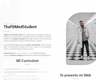 Thefitmedstudent.com(Inicio) Screenshot