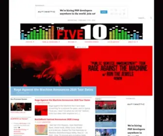 Thefive10.com(Music Photos) Screenshot