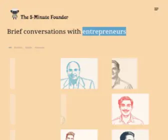 Thefiveminutefounder.com(The 5) Screenshot