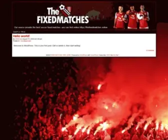 Thefixedmatches.online Screenshot