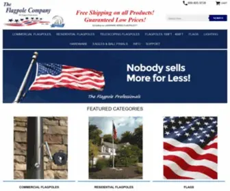 Theflagpolecompany.com(THE FLAGPOLE CO) Screenshot