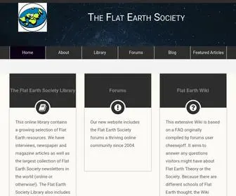 Theflatearthsociety.org(The Flat Earth Society) Screenshot