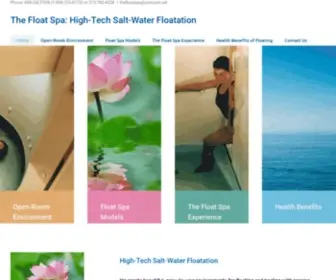 Thefloatspa.com(High-Tech Salt-Water Floatation) Screenshot