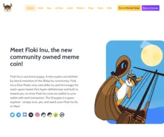 Theflokiinu.com(Floki Inu) Screenshot