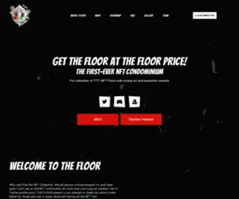 Thefloornft.com(The FLOOR NFT) Screenshot