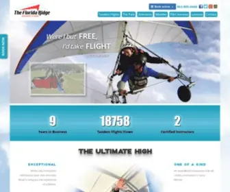 Thefloridaridge.com(Florida Ridge Hang Gliding) Screenshot