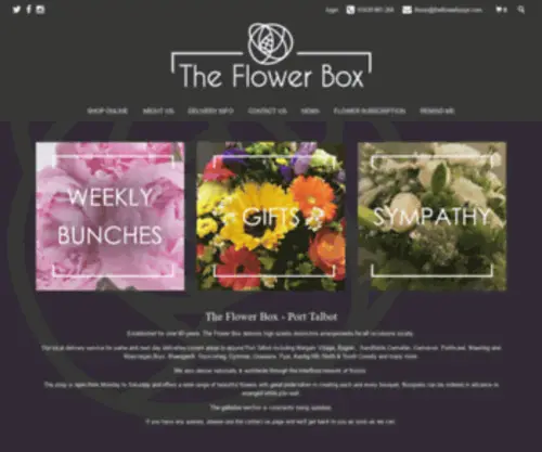 Theflowerboxpt.com(The Flower Box) Screenshot