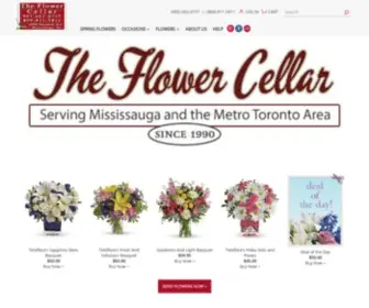 Theflowercellar.ca(Mississauga Florist) Screenshot