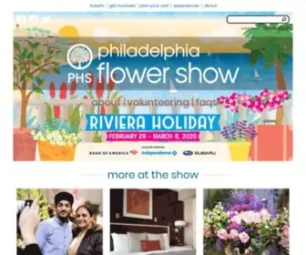 Theflowershow.com(Philadelphia Flower Show Home) Screenshot
