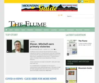 Theflume.com(Official Paper of Park County Colorado since 1879) Screenshot