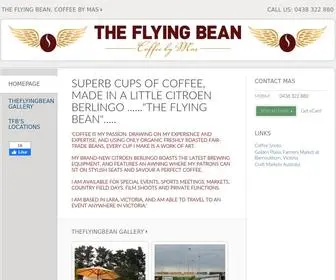 Theflyingbean.com.au(Coffee, Organic and Fair-trade, Mobile Coffee Van) Screenshot