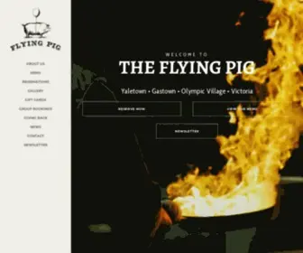 TheflyingpigVan.com(The Flying Pig Group of Restaurants) Screenshot