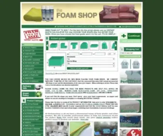 Thefoamshop.co.uk(Foam cut to size) Screenshot