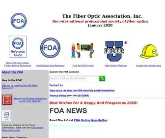 Thefoa.org(The Fiber Optic Association) Screenshot