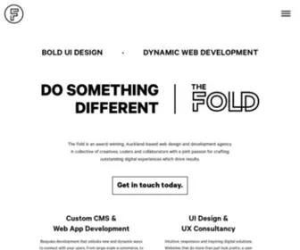 Thefold.co.nz(Website design & development) Screenshot