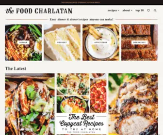Thefoodcharlatan.com(Easy Dinner & Dessert Recipes EVERYONE can Make) Screenshot
