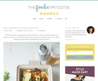 Thefoodiepatootie.com(The Foodie Patootie) Screenshot