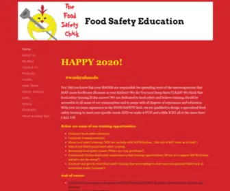 Thefoodsafetychick.com(Food safety training Home food safety Food safety parties) Screenshot
