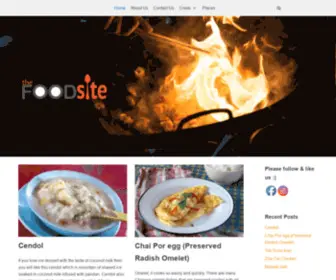 Thefoodsite.net(About food) Screenshot