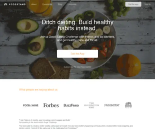 Thefoodstand.com(Ditch dieting) Screenshot