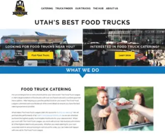 Thefoodtruckleague.com(Food Trucks in Utah) Screenshot