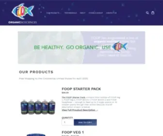 Thefoop.com(FOOP Organic Biosciences) Screenshot