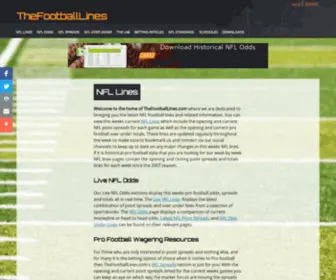 Thefootballlines.com(Nfl football lines) Screenshot