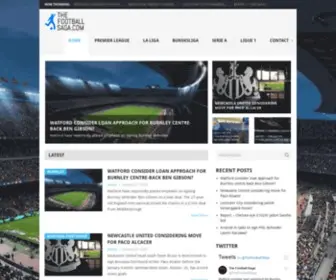 Thefootballsaga.com(The Football Saga) Screenshot